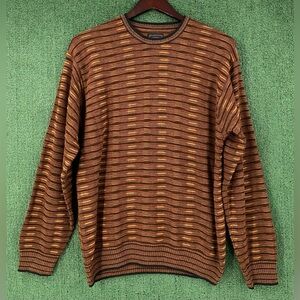 Vintage Y2K Cezani 3D Patterned Knit Sweater Men’s Size XL